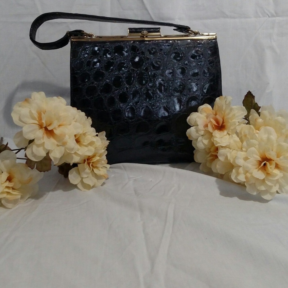 Sterling Leather USA Vintage Alligator Handbag